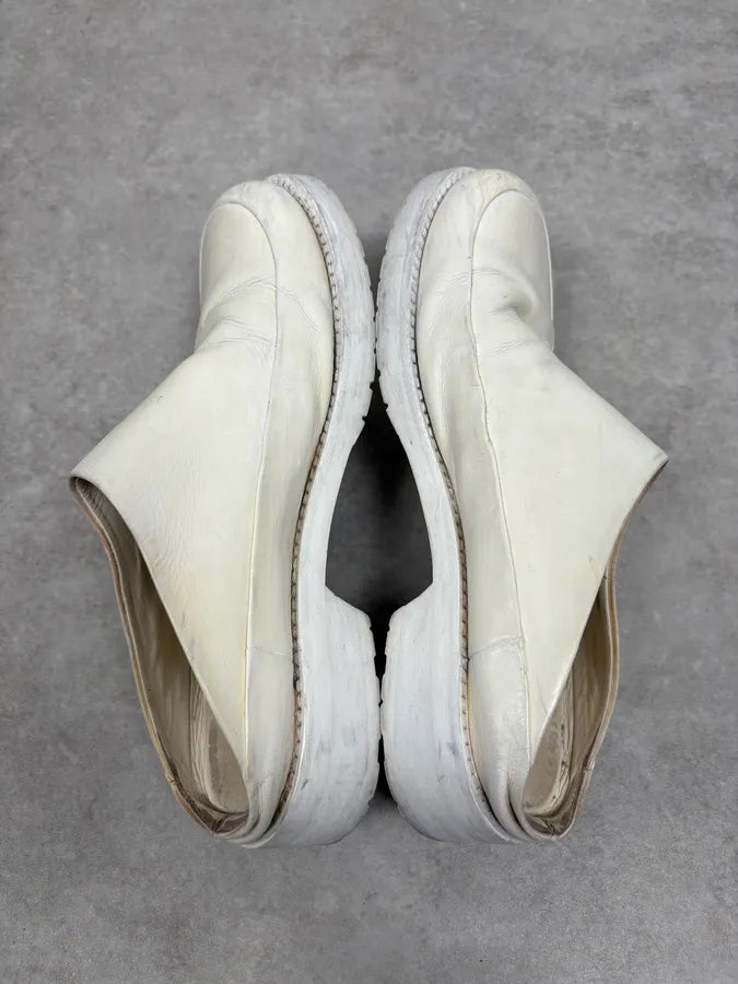 Ann Demeulemeester White Leather Mules xxQGOhn 2