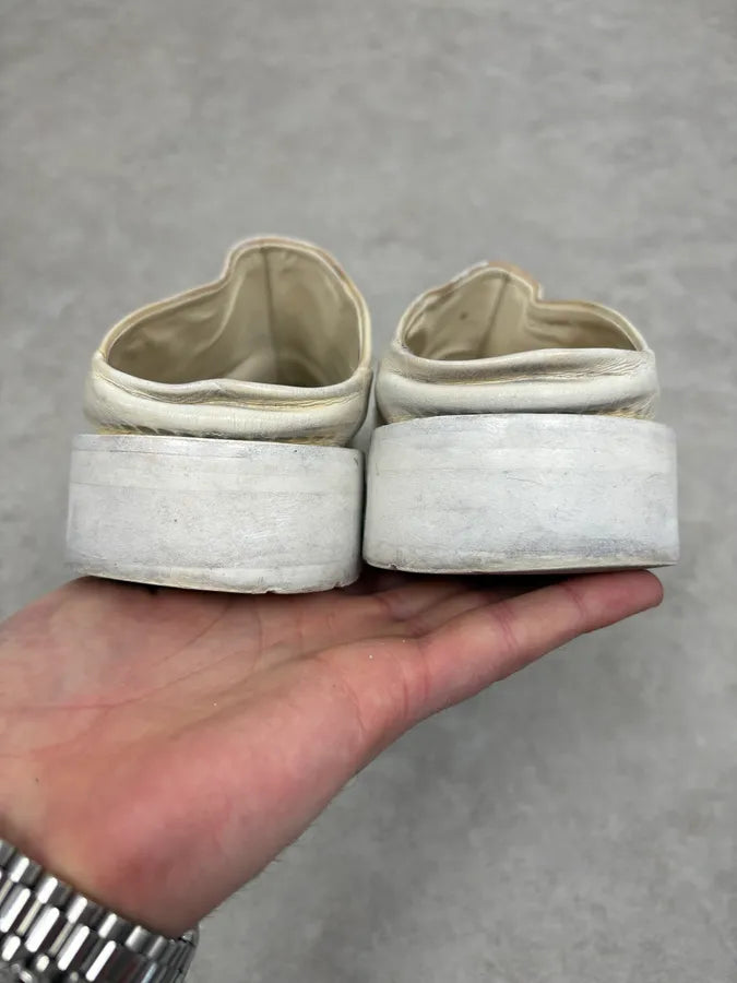 Ann Demeulemeester White Leather Mules xxQGOhn 4