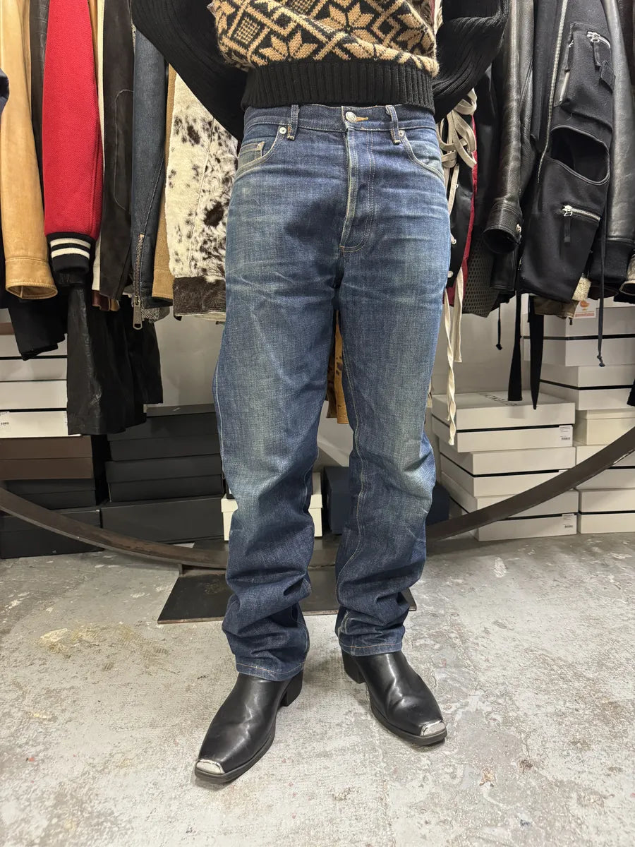 APC Blue Faded Brut Denim Jeans GnxaMSR 0