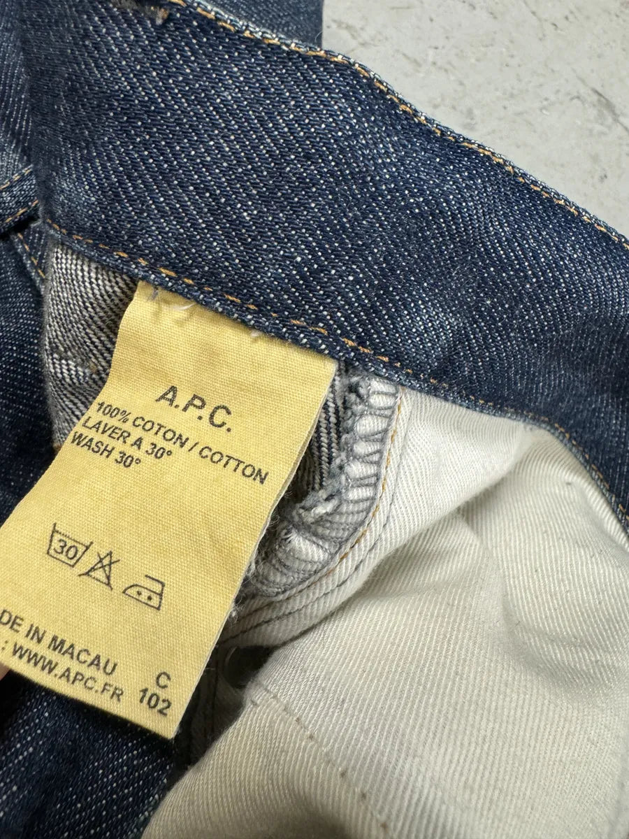 APC Blue Faded Brut Denim Jeans GnxaMSR 10