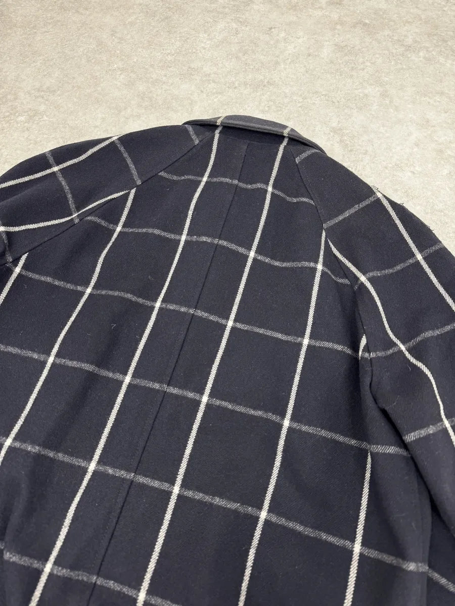 APC Navy Wool Checkered Jacket WKLZrzb 11