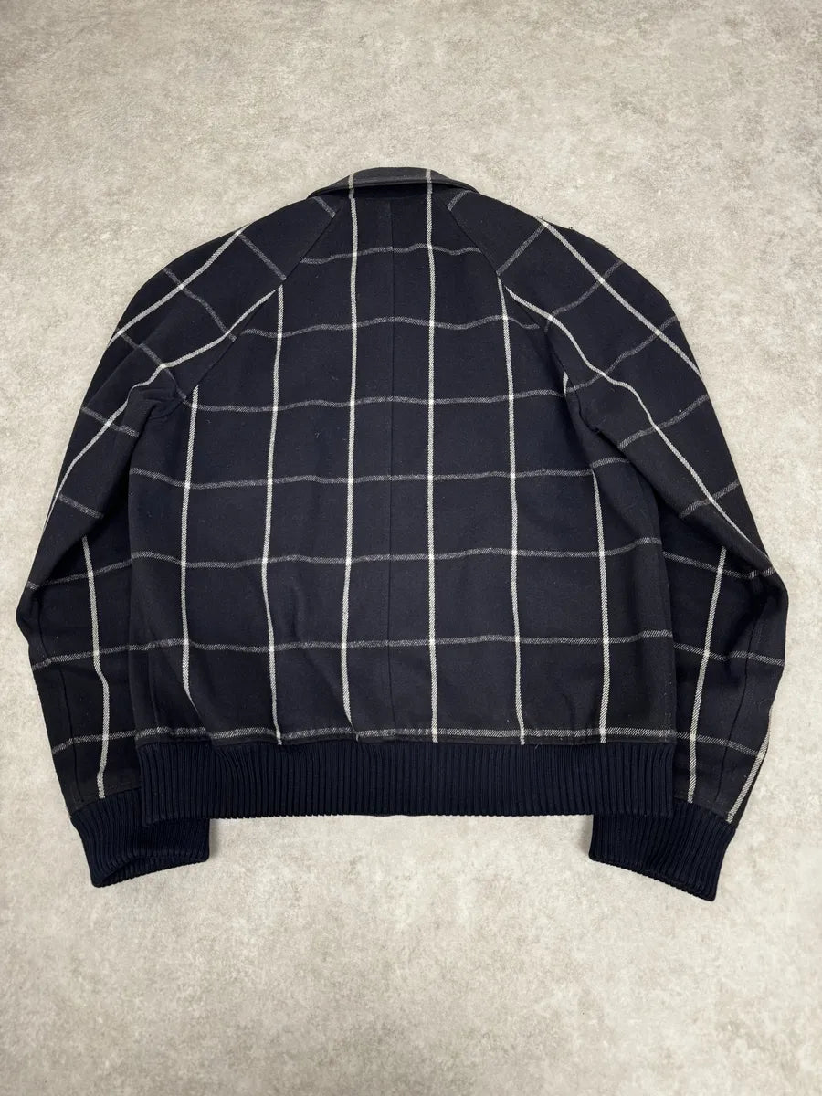 APC Navy Wool Checkered Jacket WKLZrzb 2