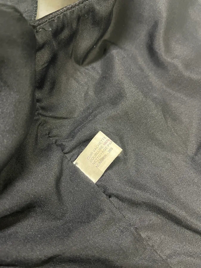 Archive Black Leather Avant-Garde Vest (M) mtAUtrs 16