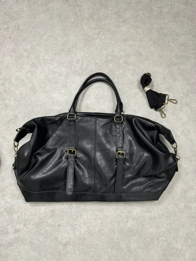 Archive Black Leather Week-End Handle Bag DdEsEPR 0