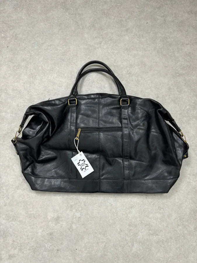 Archive Black Leather Week-End Handle Bag DdEsEPR 4