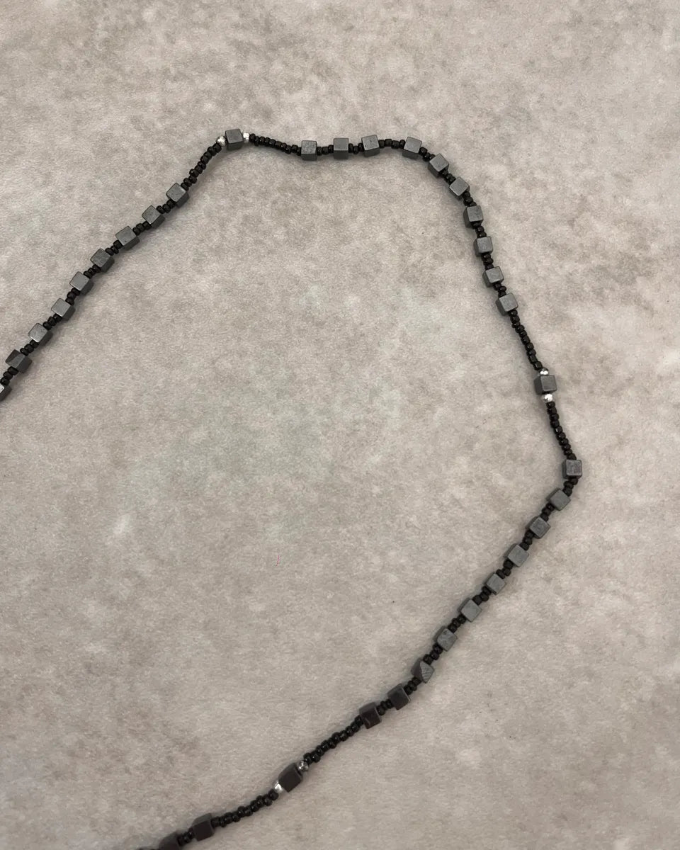 Archive Black Rosary Cross Necklace jmRsAZM 4
