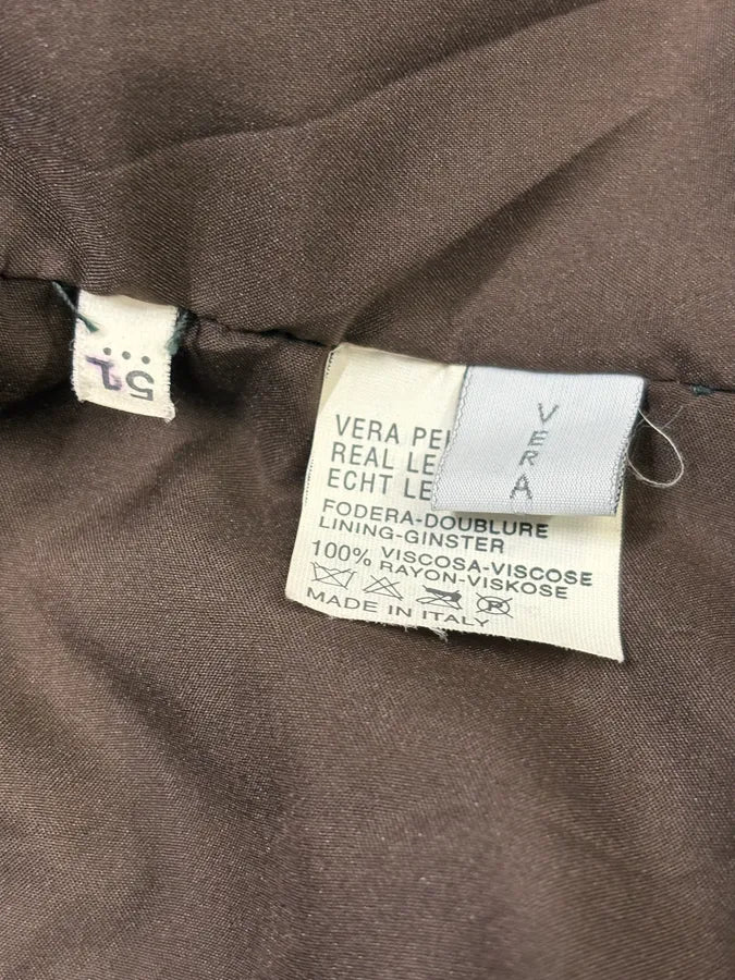 Archive Faux Fur Hybrid Brown Biker Leather Jacket xgjeOni 8