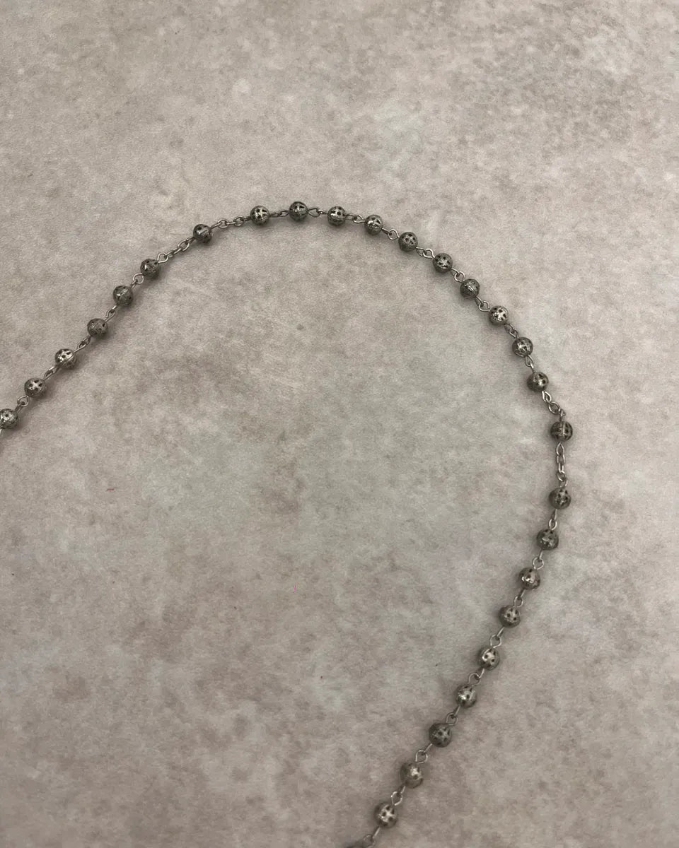 Archive Rosary Grey Cross Necklace GjMpiOG 3