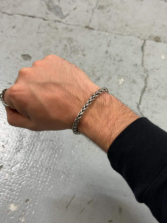 Archive Silver 925 Palm Tree Anchor Chain Bracelet YphcglT 0