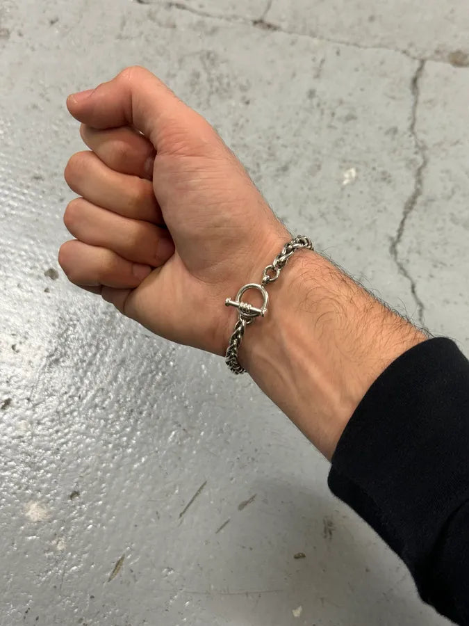 Archive Silver 925 Palm Tree Anchor Chain Bracelet YphcglT 2