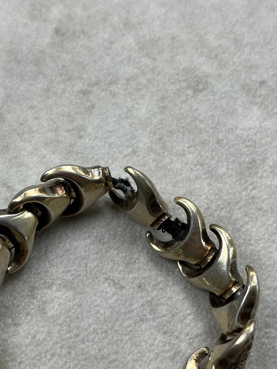 Archive Silver Interlocking Bones Link Bracelet saaqlcX 4