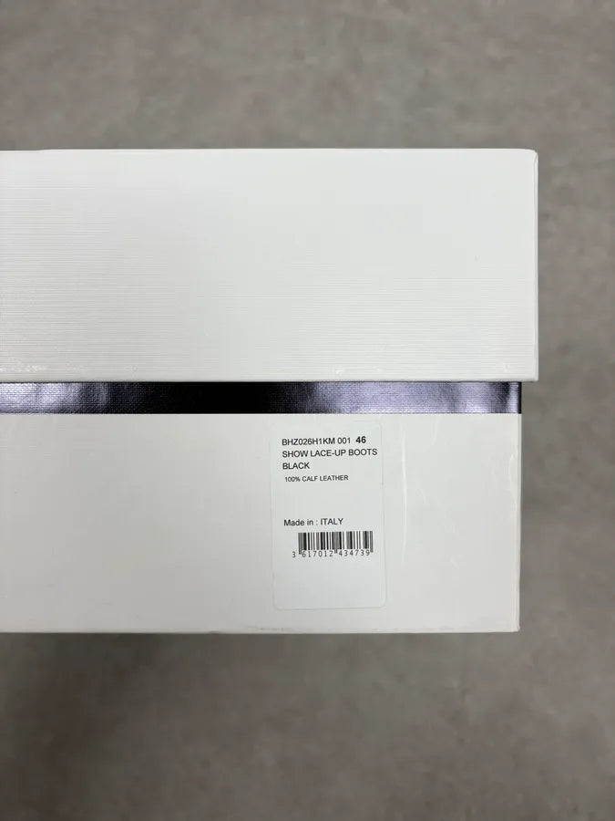 Givenchy 4G Storm Calf Leather Black Lace Up Boots TlmpVQZ 11