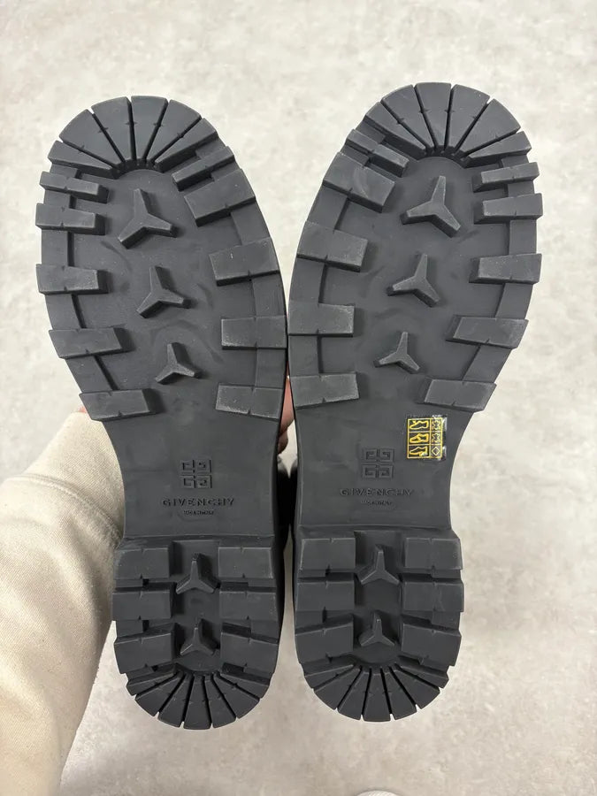 Givenchy 4G Storm Calf Leather Black Lace Up Boots TlmpVQZ 7