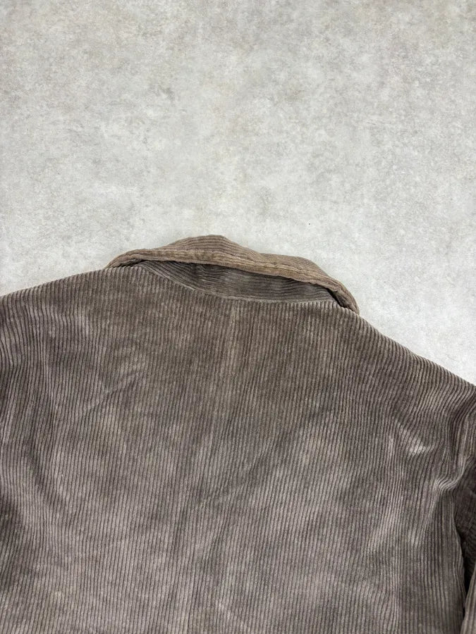 AW2003 Armani Velvet Brown Buttoned Jacket  COQxScn 10