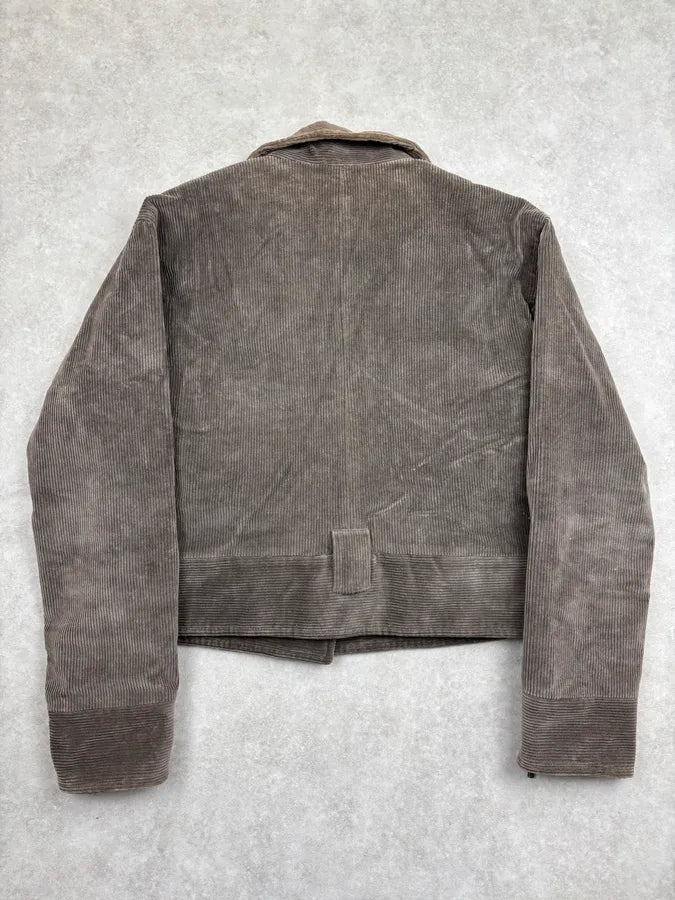 AW2003 Armani Velvet Brown Buttoned Jacket  COQxScn 9