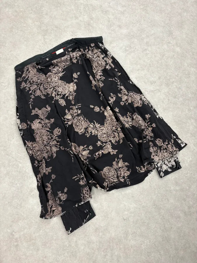 Armani Black & White Floral Abstract Shirt HzKklpz 6
