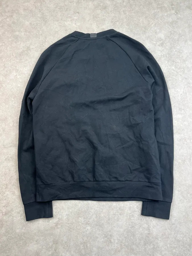 2010s Emporio Armani Black Hybrid Calf Hair Sweater PIHFrtd 5
