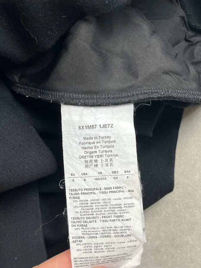 2010s Emporio Armani Black Hybrid Calf Hair Sweater PIHFrtd 9