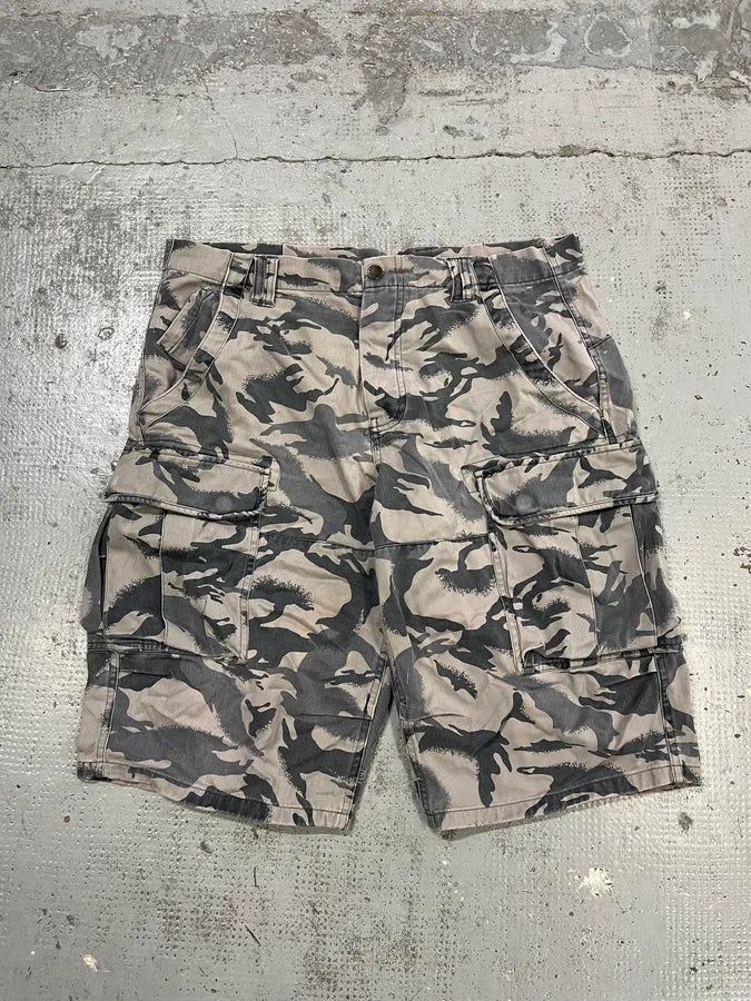 Armani Cargo Grey Camo Shorts RuxUGMq 3