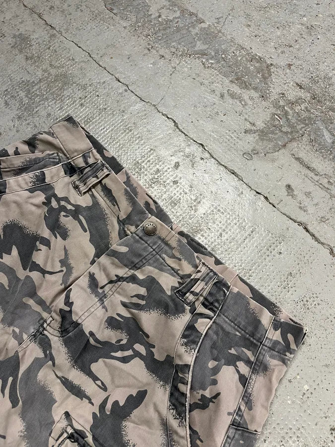 Armani Cargo Grey Camo Shorts RuxUGMq 4