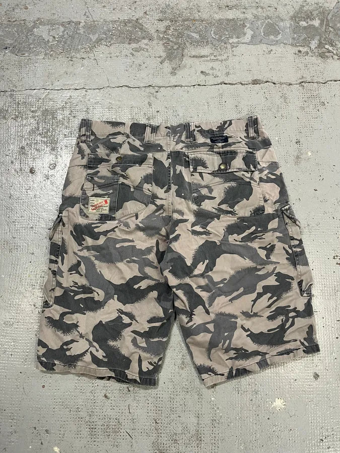 Armani Cargo Grey Camo Shorts RuxUGMq 6