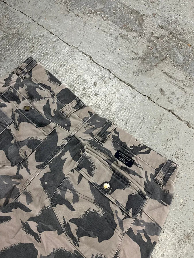 Armani Cargo Grey Camo Shorts RuxUGMq 7