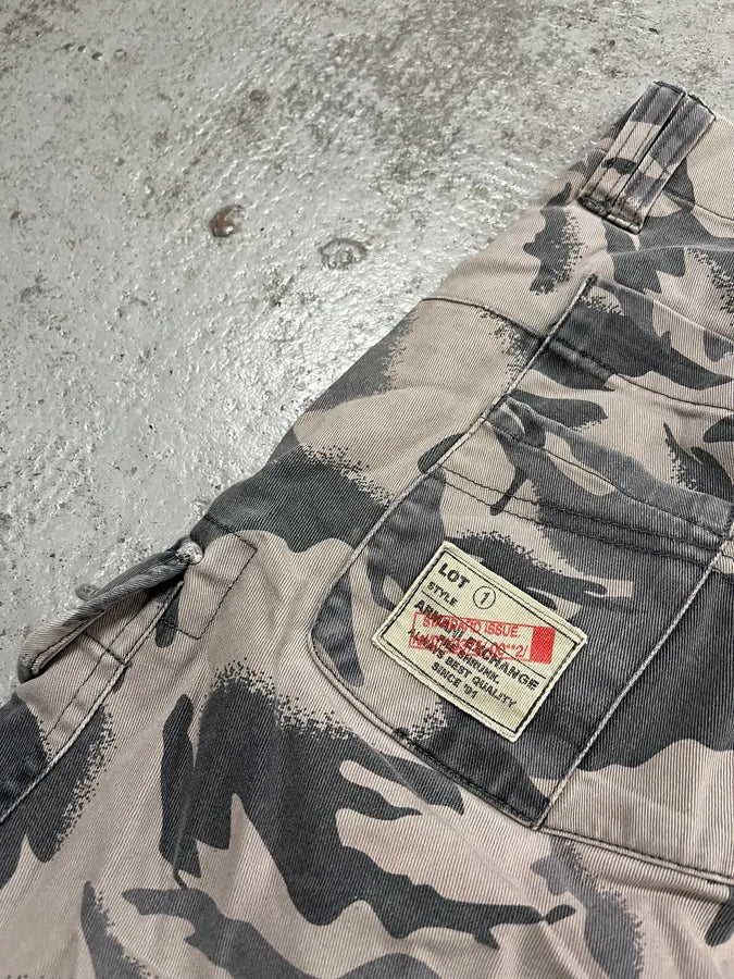 Armani Cargo Grey Camo Shorts RuxUGMq 8