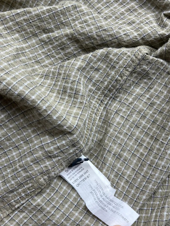 2000s Armani Thin Checkered Buttoned Collar Shirt LbIhaDi 11