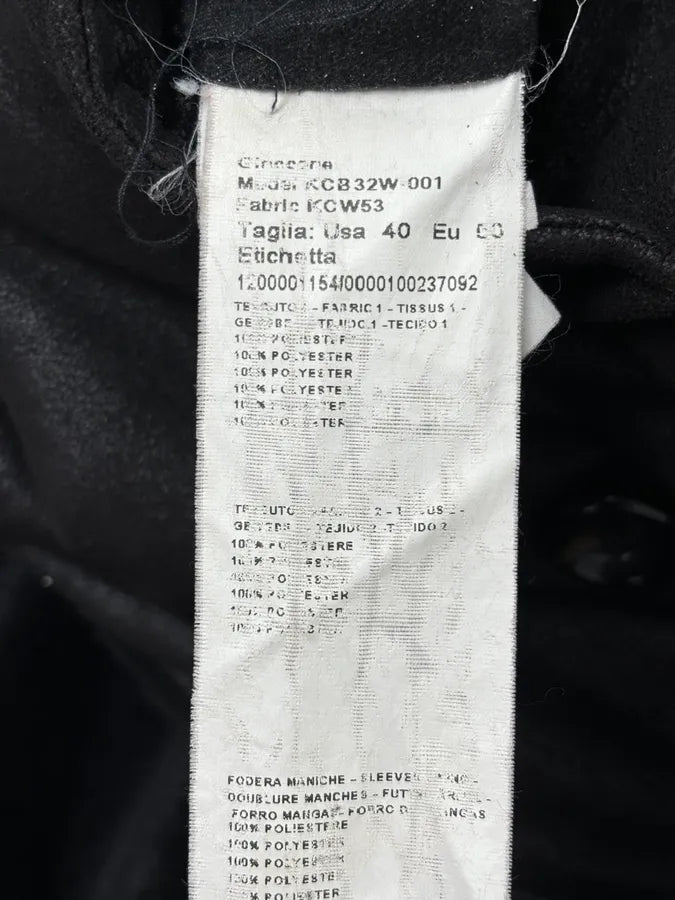 Armani Collezioni Black Double-Breasted Caban Coat  bKXscWZ 11