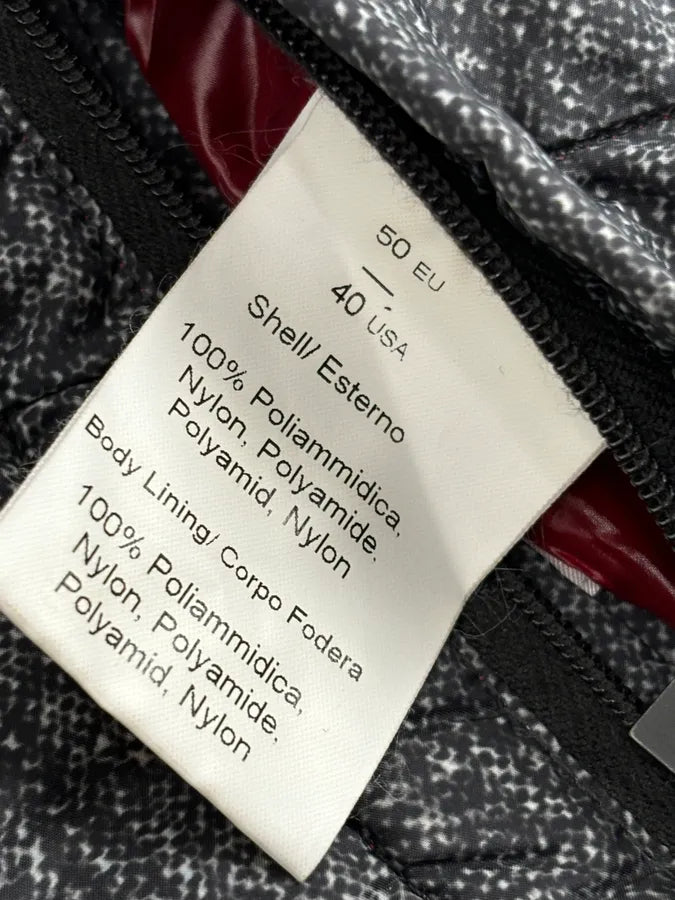 Armani Collezioni Grey Red Nylon Reversible Quilted Puffer Jacket pDsEeiv 17