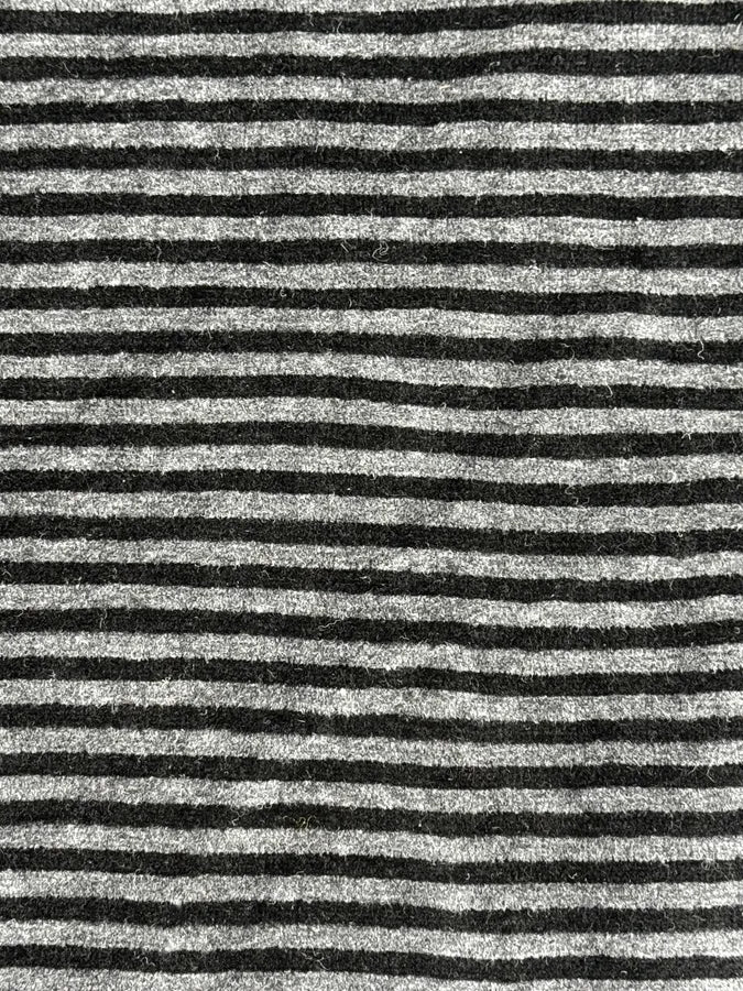 Armani Collezioni Grey Striped Velvet Zip-Up Sweater XHcsqYl 9