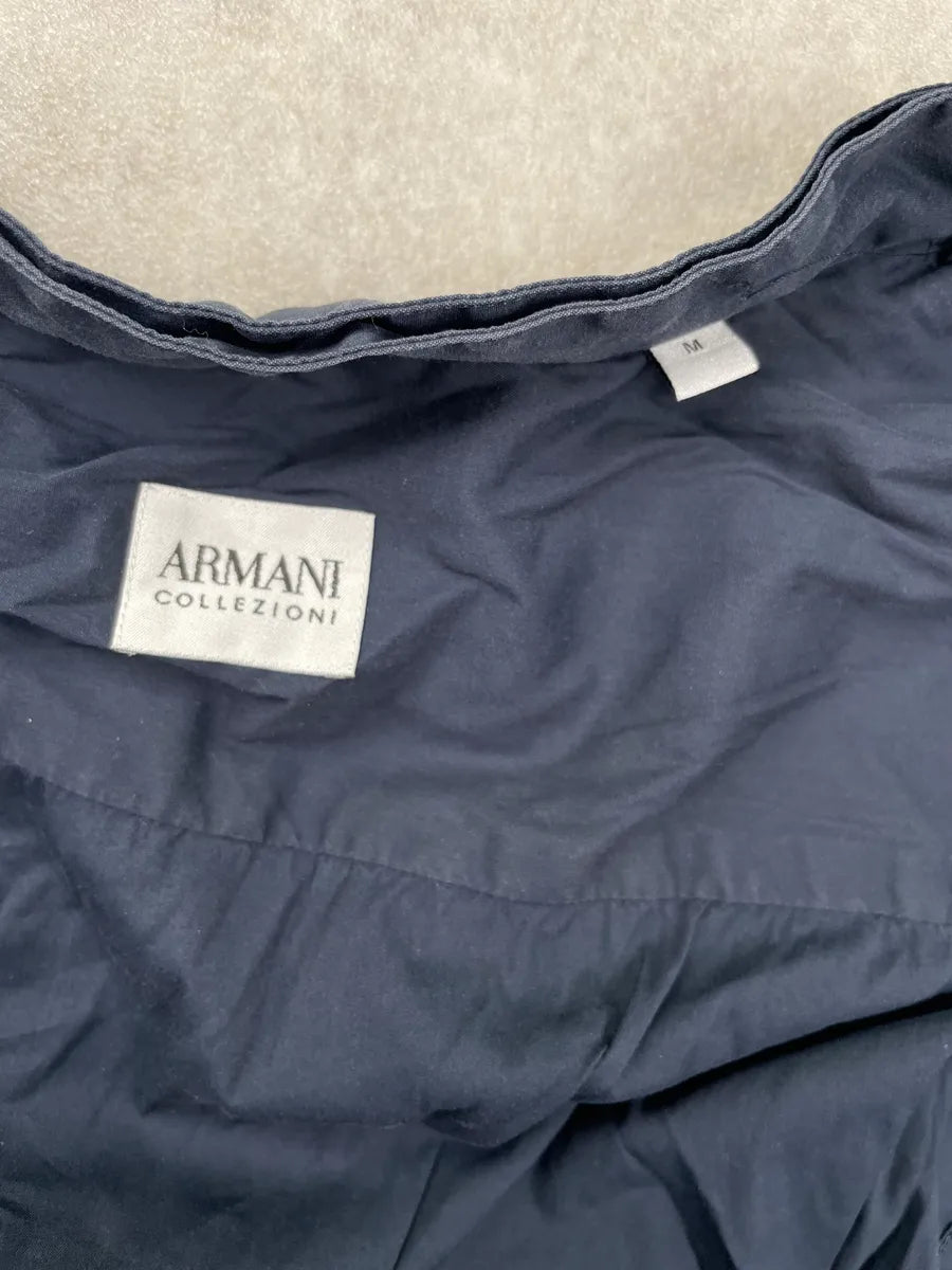 Armani Collezioni Navy Mao Layered Shirt JBCOfuF 8