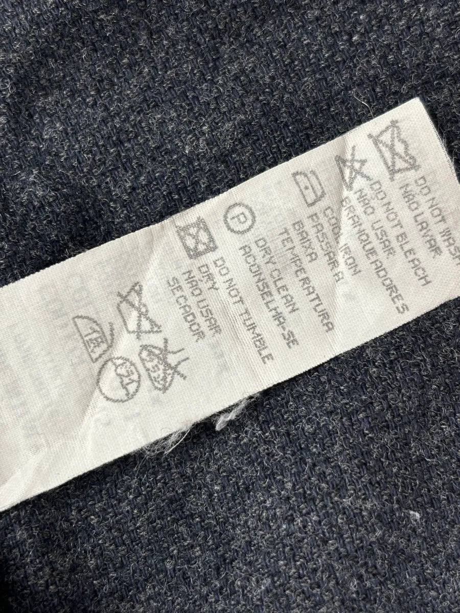 1990s Armani Dark Grey Minimalist Wool Blend Shirt TjHTVzO 11