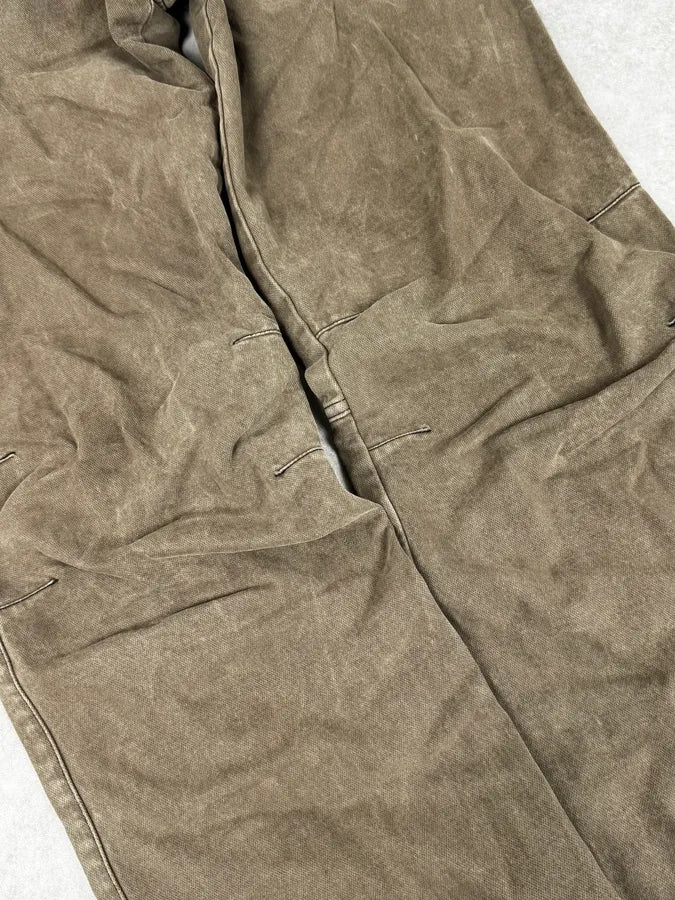 AW2005 Armani Green Multi-Pocket Military Cargo Pants odLYCSz 9