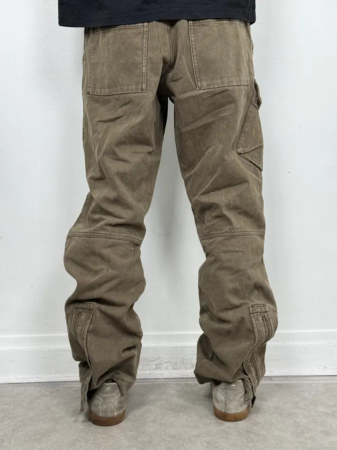 AW2005 Armani Green Multi-Pocket Military Cargo Pants odLYCSz 1
