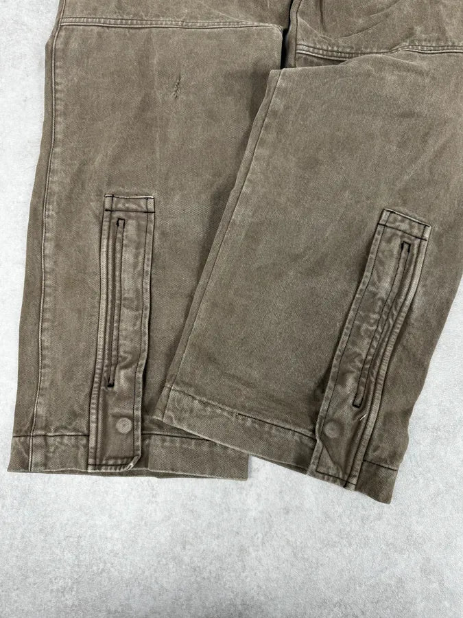 AW2005 Armani Green Multi-Pocket Military Cargo Pants odLYCSz 10