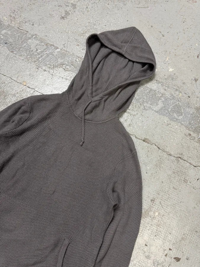 Armani Grey Mesh Hoodie uzvVXRL 3