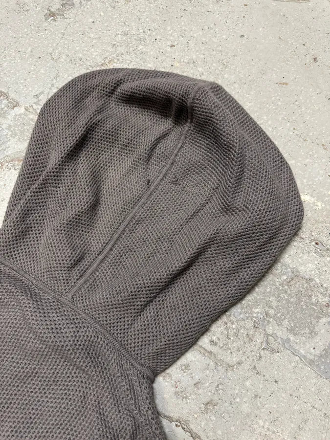 Armani Grey Mesh Hoodie uzvVXRL 6