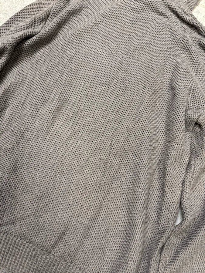Armani Grey Mesh Hoodie uzvVXRL 9