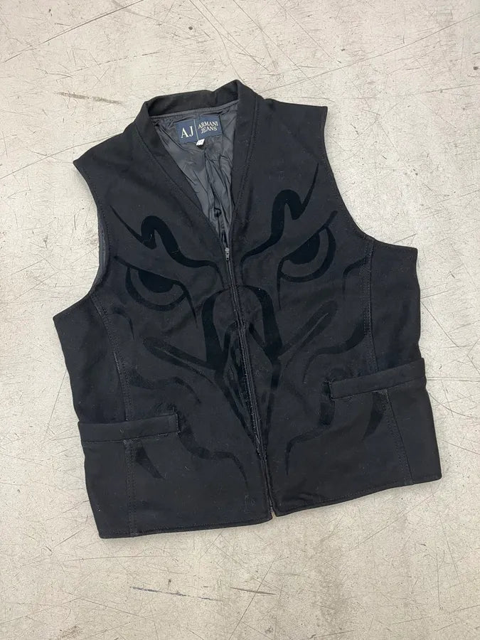 Armani Jeans Black Hawk Contrast Vest ifmZglV 4