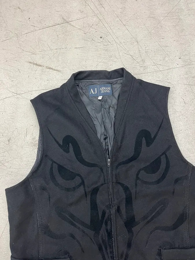 Armani Jeans Black Hawk Contrast Vest ifmZglV 3