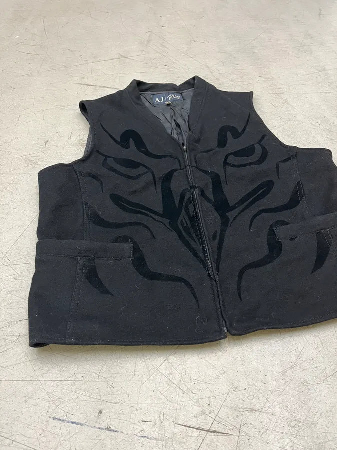 Armani Jeans Black Hawk Contrast Vest ifmZglV 5