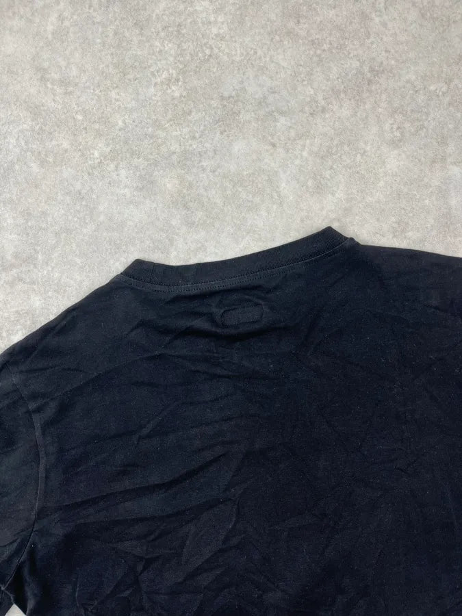 2000s Armani Black Mysterious Graphic Purple Print T-Shirt gCvfrKW 6