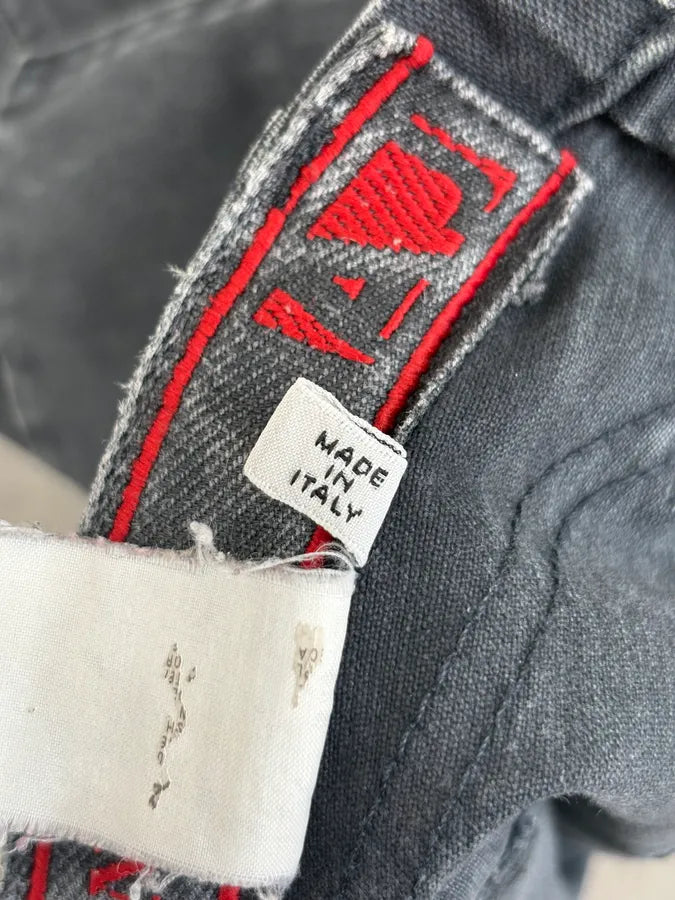 AW2005 Armani Bondage Large Navy Flared Pants QGHLDUH 10