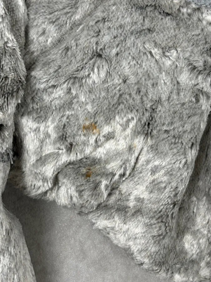 Armani Grey Velvet Faux Fur Jacket kHvhoIp 11