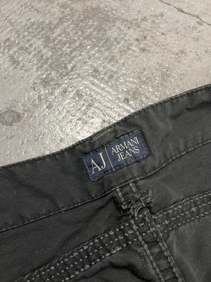 Armani Jeans Multi-Pocket Black Cargo Pants lYUqTdL 10