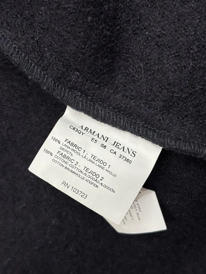 2000s Armani Navy Wool Zip-Up Jacket ilAZxNC 10