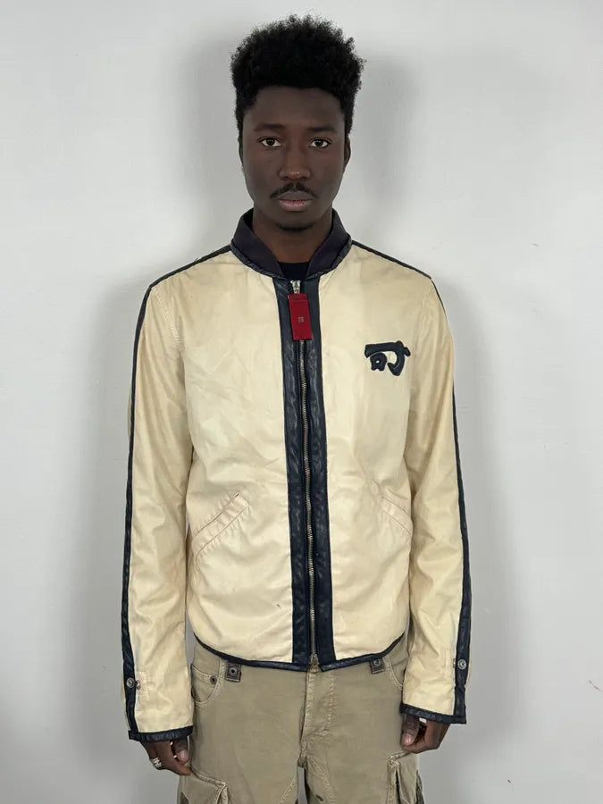 Armani jeans White Kanji Nylon Jacket hVxRUxm 1
