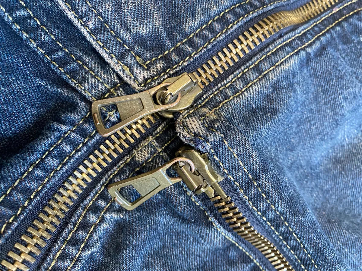 2000s Armani Blue Multi-Zips Denim Trench Coat RvTeqKo 8