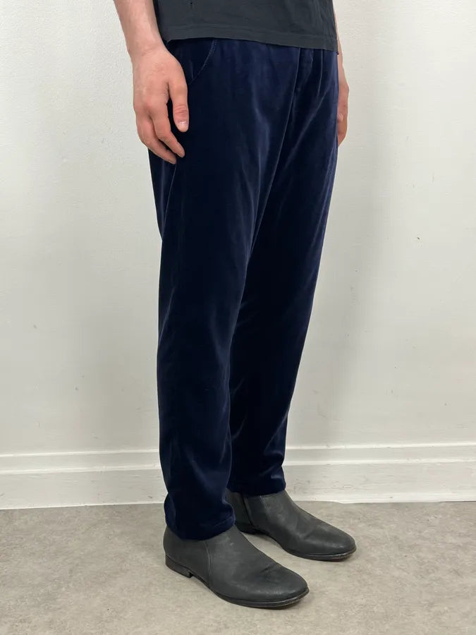 2010s Armani Navy Velvet Pants FNLTrOd 3